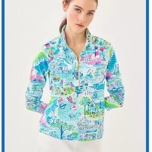 Colorful Lilly Quarter-Zip Pullover